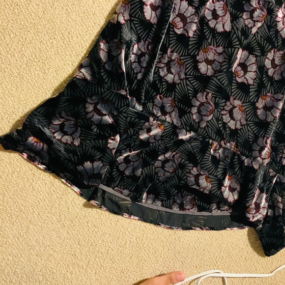 (XS) NWOT LOFT Velvet Drop-Waist Dress - Picture 6 of 7